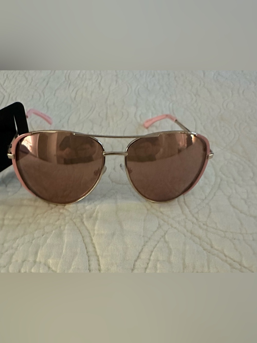 Aviator Sunglasses with Pink Lenses and Pink Temples